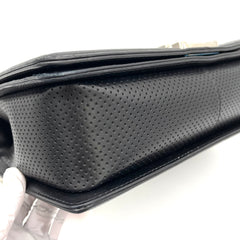 CHANEL Perforated Lambskin Quilted New Medium Boy Flap Black 2014 CHANEL Perforated Lambskin Quilted New Medium Boy Flap Black 2014