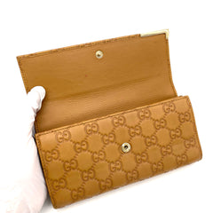 GUCCI Guccissima Signature Dice Continental Wallet