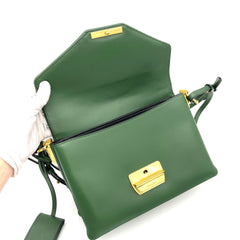 PRADA Ingrid envelope shoulder bag Green Medium PRADA Ingrid envelope shoulder bag Green Medium