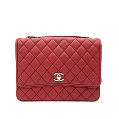 Chanel CC Compartment Chain Flap Bag Quilted Caviar Large 2014