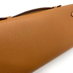 Hermes Gold Swift Leather Kelly Cut Clutch Hermes Gold Swift Leather Kelly Cut Clutch