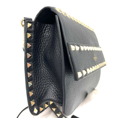 VALENTINO SMALL ROCKSTUD GRAINY CALFSKIN CROSSBODY BAG