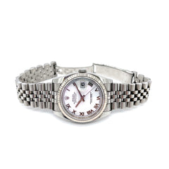 Rolex Datejust 116234 Steel & White Gold Jubilee 36mm White Roman Dial Watch Rolex Datejust 116234 Steel & White Gold Jubilee 36mm White Roman Dial Watch
