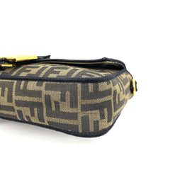FENDI Baguette Brown FF jacquard fabric bag FENDI Baguette Brown FF jacquard fabric bag