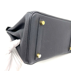 HERMES Togo Matte Alligator Birkin Touch 25 Black HERMES Togo Matte Alligator Birkin Touch 25 Black
