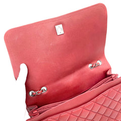 Chanel CC Compartment Chain Flap Bag Quilted Caviar Large 2014 Chanel CC Compartment Chain Flap Bag Quilted Caviar Large 2014