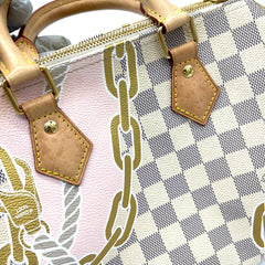Louis Vuitton Limited Edition Nautical Damier Azur Speedy Bandoulierr 25 Bag Louis Vuitton Limited Edition Nautical Damier Azur Speedy Bandoulierr 25 Bag