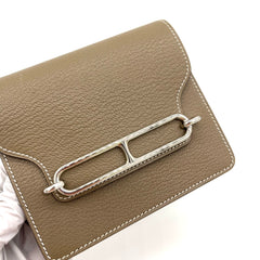 HERMES Chevre Mysore Roulis Slim Wallet Etoupe Brand New Condition Never used HERMES Chevre Mysore Roulis Slim Wallet Etoupe Brand New Condition Never used