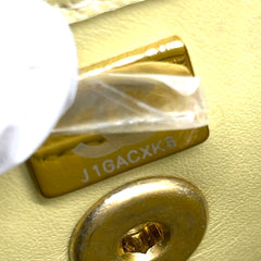 CHANEL Caviar Quilted Chain Flap Light Yellow 2023 CHANEL Caviar Quilted Chain Flap Light Yellow 2023