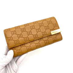 GUCCI Guccissima Signature Dice Continental Wallet