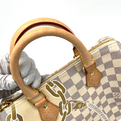 Louis Vuitton Limited Edition Nautical Damier Azur Speedy Bandoulierr 25 Bag Louis Vuitton Limited Edition Nautical Damier Azur Speedy Bandoulierr 25 Bag
