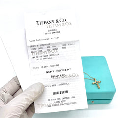 TIFFANY&CO. Elsa Peretti Infinity Cross Pendant Necklace