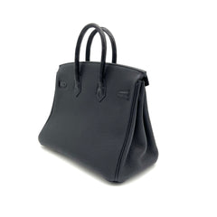 HERMES Togo Matte Alligator Birkin Touch 25 Black HERMES Togo Matte Alligator Birkin Touch 25 Black