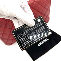 Chanel CC Compartment Chain Flap Bag Quilted Caviar Large 2014 Chanel CC Compartment Chain Flap Bag Quilted Caviar Large 2014
