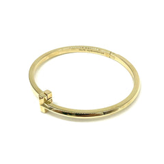 18k Gold Tiffany & Co. Tiffany T T1 Narrow Hinged Bangle Bracelet