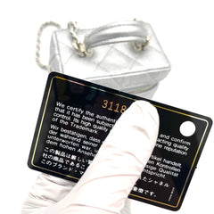 Chanel 21S Metallic Silver Micro Vanity Grained Calfskin SHW Chanel 21S Metallic Silver Micro Vanity Grained Calfskin SHW