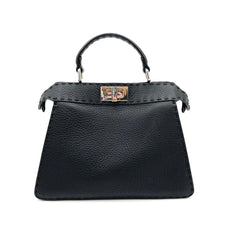 FENDI Peekaboo ISeeU Small Black Selleria bag FENDI Peekaboo ISeeU Small Black Selleria bag