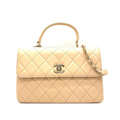 Chanel  Lambskin Quilted Large Trendy CC Flap Light Beige 2021 Chanel  Lambskin Quilted Large Trendy CC Flap Light Beige 2021