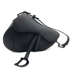 DIOR SADDLE BAG Black Ultramatte Calfskin