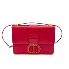 CHRISTIAN DIOR 부드러운 송아지 가죽 30 몽테뉴 플랩 백 퓨시아 CHRISTIAN DIOR 부드러운 송아지 가죽 30 몽테뉴 플랩 백 퓨시아