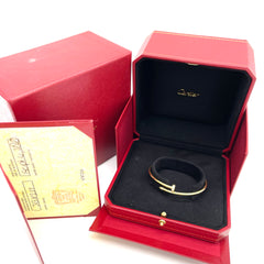 CARTIER JUSTE UN CLOU BRACELET, 18K Yellow Gold Diamond Small Model SIZE16