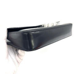 CELINE Shiny Calfskin Triomphe Chain Shoulder Bag Black CELINE Shiny Calfskin Triomphe Chain Shoulder Bag Black