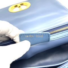 CHRISTIAN DIOR Lambskin Cannage Gradient Large Caro Bag Indigo Blue CHRISTIAN DIOR Lambskin Cannage Gradient Large Caro Bag Indigo Blue