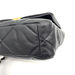 CHANEL Lambskin Quilted Medium Chanel 19 Flap Black 2023 CHANEL Lambskin Quilted Medium Chanel 19 Flap Black 2023