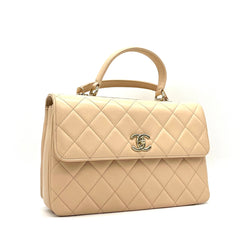 Chanel  Lambskin Quilted Large Trendy CC Flap Light Beige 2021 Chanel  Lambskin Quilted Large Trendy CC Flap Light Beige 2021