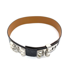 Hermès Black Crocodile Collier de Chien Belt 90(Repaired to size 85) Hermès Black Crocodile Collier de Chien Belt 90(Repaired to size 85)