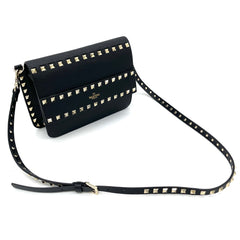 VALENTINO SMALL ROCKSTUD GRAINY CALFSKIN CROSSBODY BAG