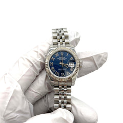 Rolex Datejust 26mm 179174 Women's Stainless Steel Automatic Blue