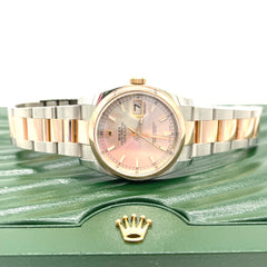 Rolex Datejust 36mm 116201 Rosegold Stainless Steel Oyster Rolex Datejust 36mm 116201 Rosegold Stainless Steel Oyster