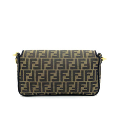 FENDI Baguette Brown FF jacquard fabric bag FENDI Baguette Brown FF jacquard fabric bag