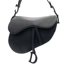 DIOR SADDLE BAG Black Ultramatte Calfskin