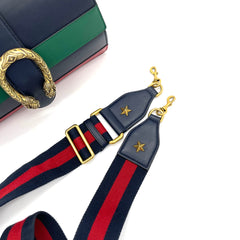 GUCCI Calfskin Bamboo Web Large Dionysus Top Handle Bag Black Bright Evergreen Hibiscus Red GUCCI Calfskin Bamboo Web Large Dionysus Top Handle Bag Black Bright Evergreen Hibiscus Red