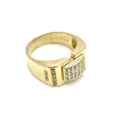 18k Gold & Diamond Square Cluster Ring 18k Gold & Diamond Square Cluster Ring