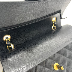 CHANEL  Caviar Quilted Medium Double Flap Black CHANEL  Caviar Quilted Medium Double Flap Black