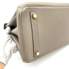 HERMES  Taurillon Novillo Birkin 30 Gris Asphalte HERMES  Taurillon Novillo Birkin 30 Gris Asphalte