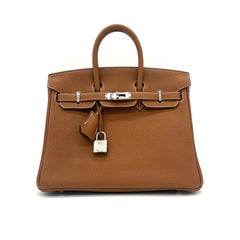 HERMES  Togo Birkin 25 Brown Hardware silver HERMES  Togo Birkin 25 Brown Hardware silver