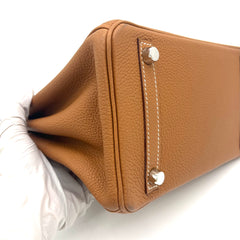 HERMES  Togo Birkin 25 Brown Hardware silver HERMES  Togo Birkin 25 Brown Hardware silver