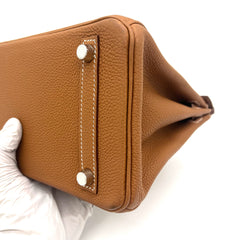 HERMES  Togo Birkin 25 Brown Hardware silver HERMES  Togo Birkin 25 Brown Hardware silver