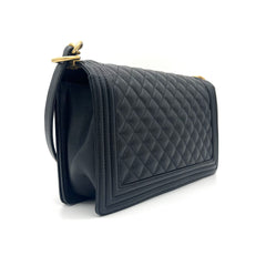 Chanel  Caviar Quilted Large Boy Flap Black 2018-2019 Chanel  Caviar Quilted Large Boy Flap Black 2018-2019