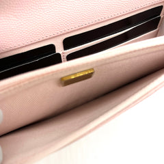 Chanel  Caviar Quilted Wallet on Chain WOC Light Pink Chanel  Caviar Quilted Wallet on Chain WOC Light Pink