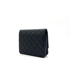 Chanel  Caviar Quilted Square Wallet On Chain WOC Black  2018 Chanel  Caviar Quilted Square Wallet On Chain WOC Black  2018