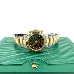 Rolex Daytona Two Tone Black Dial Mens Watch Box Papers Rolex Daytona Two Tone Black Dial Mens Watch Box Papers