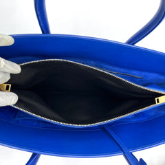 Saint Laurent  Calfskin Large Sac de Jour Carryall Blue Saint Laurent  Calfskin Large Sac de Jour Carryall Blue