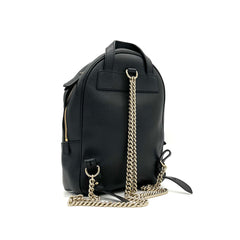 Gucci  Pebbled Calfskin Soho Chain Backpack Black Gucci  Pebbled Calfskin Soho Chain Backpack Black