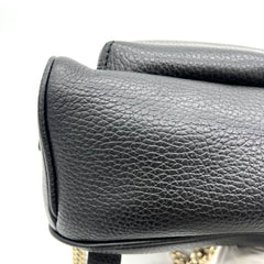 Gucci  Pebbled Calfskin Soho Chain Backpack Black Gucci  Pebbled Calfskin Soho Chain Backpack Black