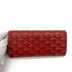 Goyard Goyardine Varenne Long Wallet Red Goyard Goyardine Varenne Long Wallet Red